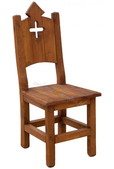 Woskowane krzesło sosnowe Hacienda 06 do salonu lub kuchni