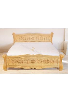 Drewniane łóżko Góralskie 33 do sypialni
