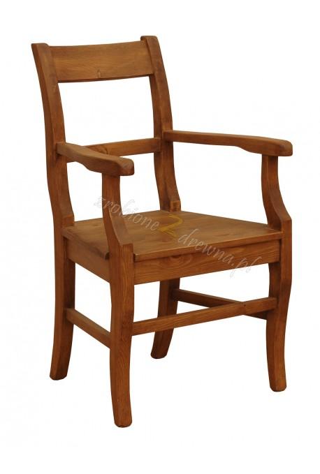Rustykalny fotel drewniany Hacienda P do salonu