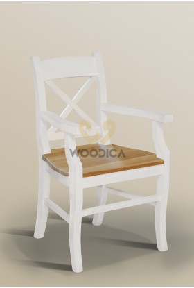 Krzesło Nicea 31 z dębowym siedziskiem
