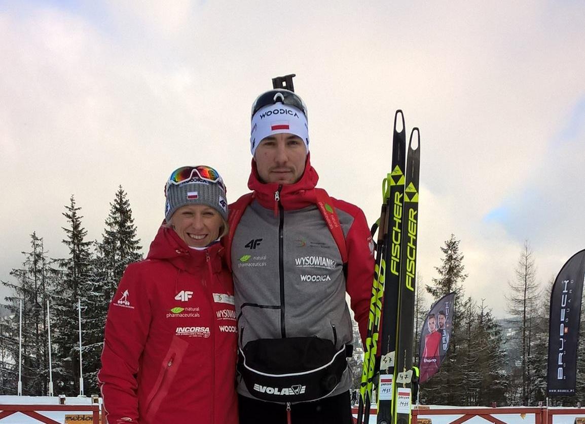 Sukces Krystyny i Grzegorza Guzików w Mistrzostwach Polski w biathlonie